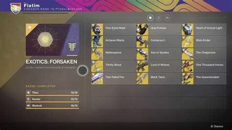 forsaken exotics tier list|which forsaken exotics to get.